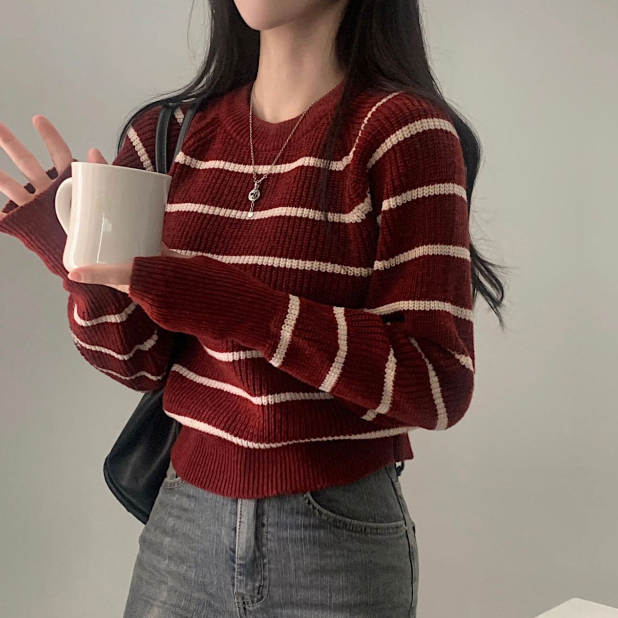 【🍷Christmas &amp; New Year PICK】Striped Warm Loose Knit Sweater 