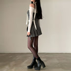 [Savage] Corset + Pleated Skirt Set