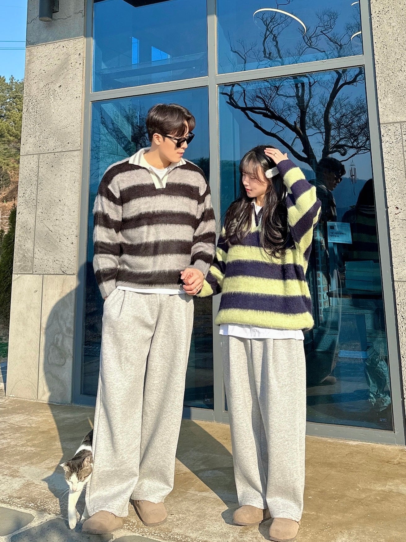 【🎅🏻情侶裝】Stripe Rugby Knitwear