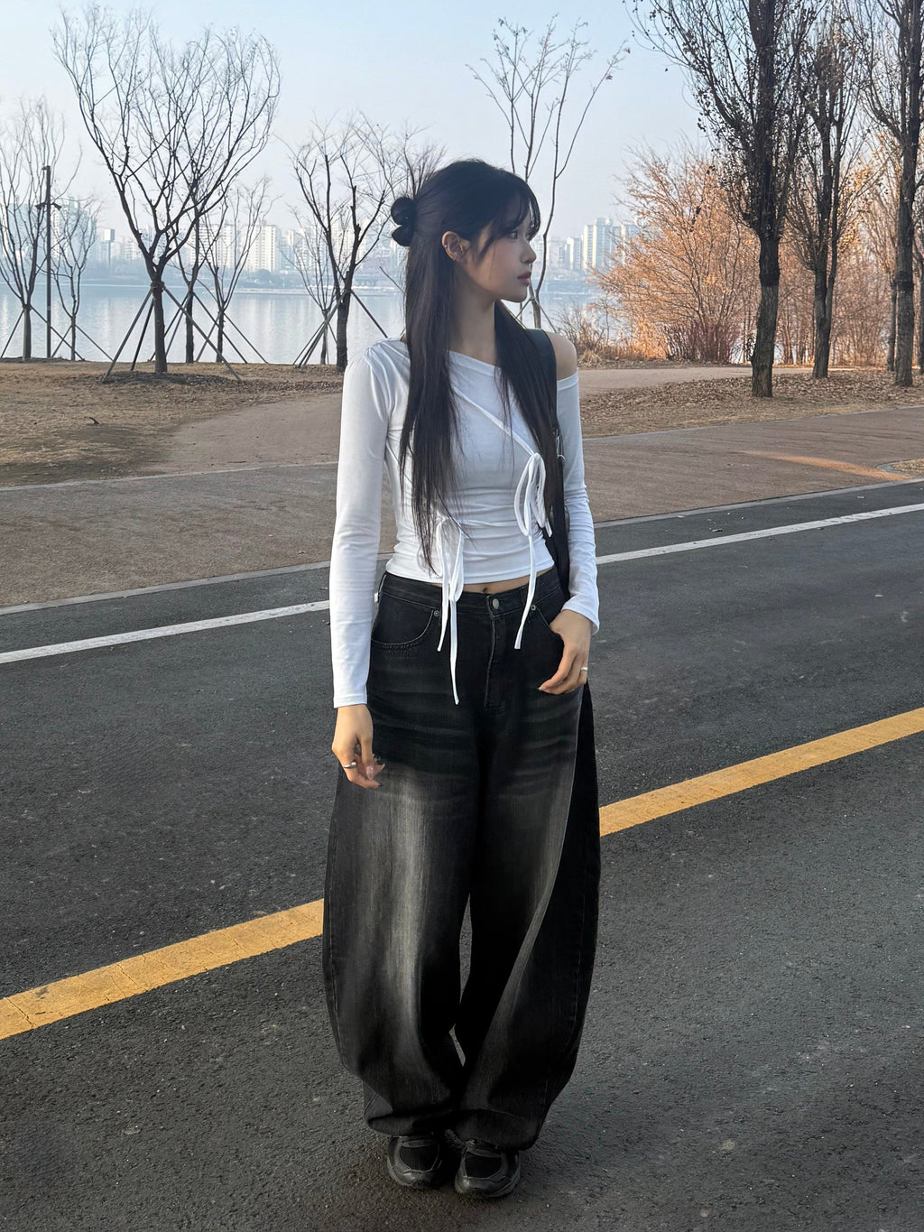 【🖤Heaven Patch Wide Jeans】 