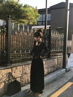 【🖤Sweet and Cool Touch】Dot Choker Top 