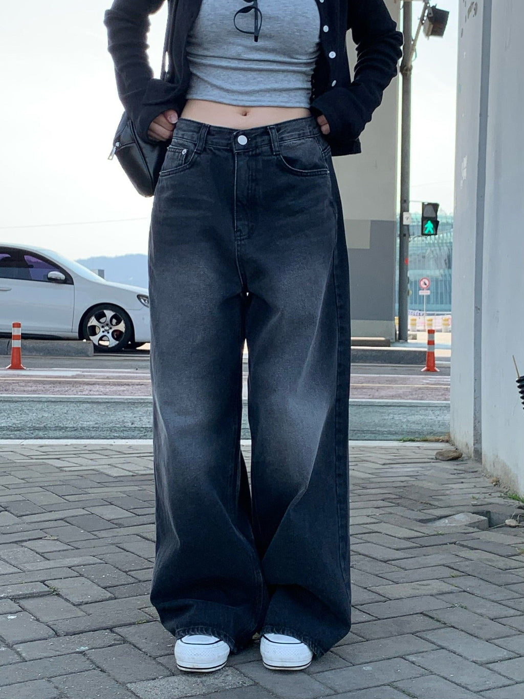【Y2K Vibe】Cool Wide Jeans
