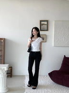 【Sweet and slightly sexy】Lace Shirring Blouse