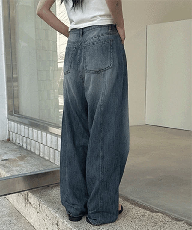 【Summer Fabric】Dear Wide Jeans