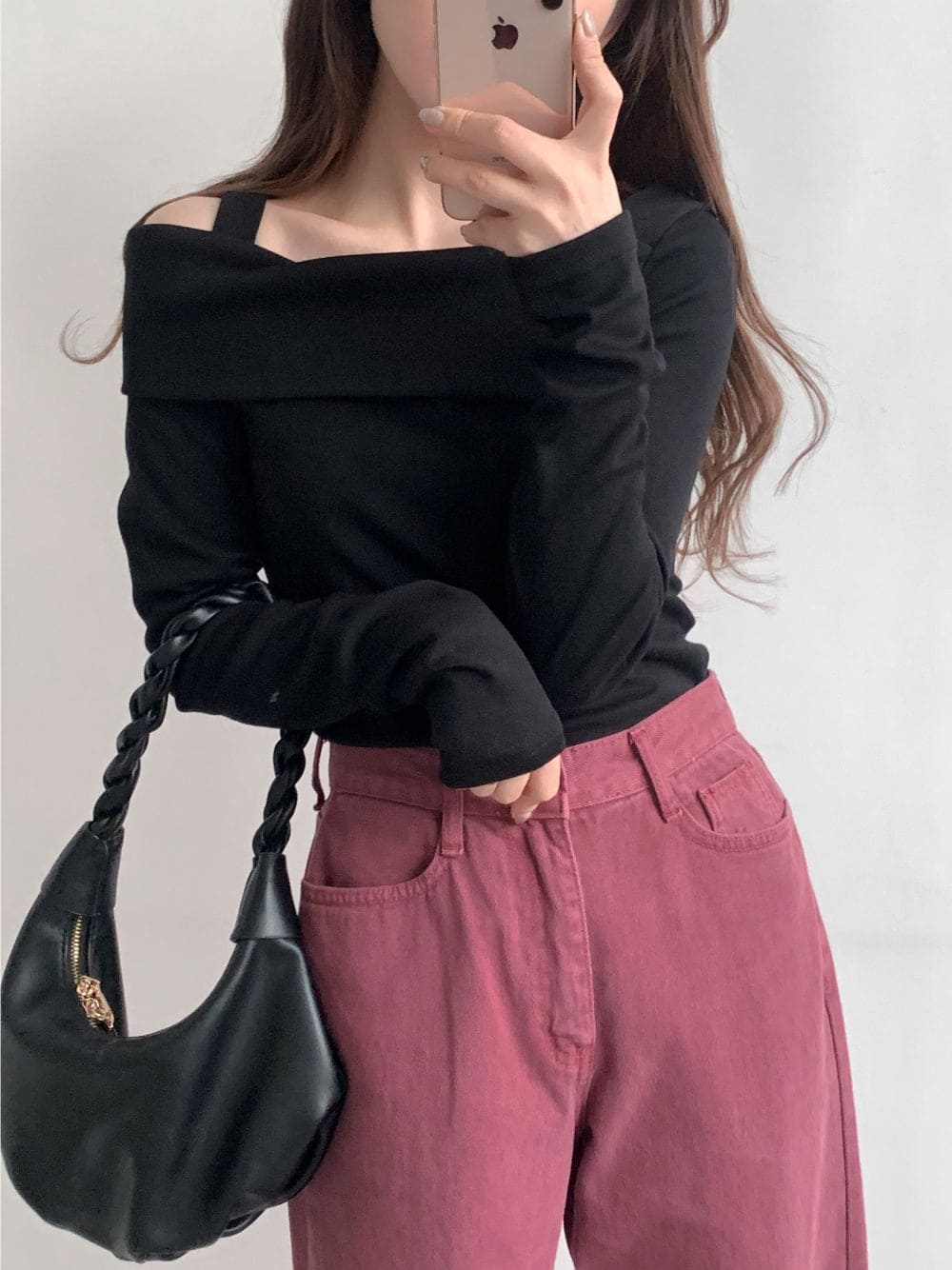 Opening Half Off Shoulder Top