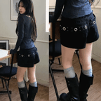 【y2k酷夏】Streetwear Stud Shorts