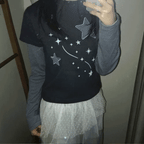 【層疊穿搭】Layered Star Patch Tee