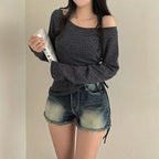 【🍂y2k autumn】Unbalanced Charm Knit 