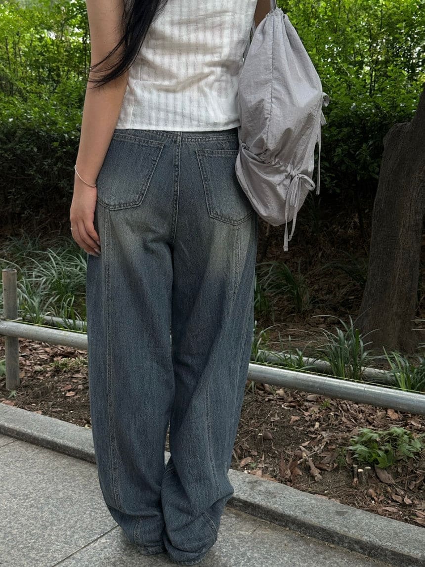 【Summer Fabric】Dear Wide Jeans