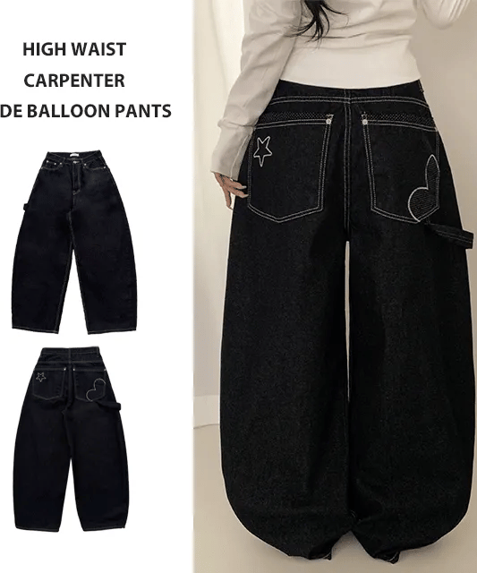 【彎刀神褲】Star Heart Jeans