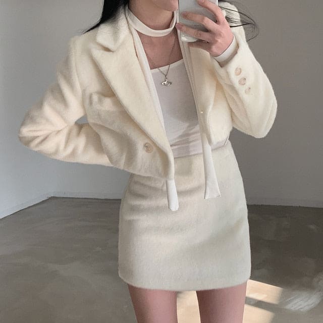 Tie Strap Off Shoulder Set 