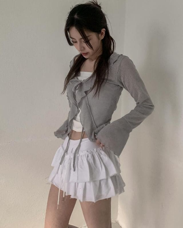 【🖤y2k vibe】Cancan Skirt 