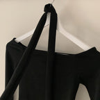 Tie Strap Off Shoulder Set 