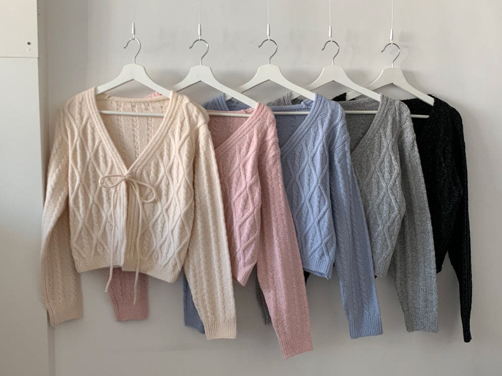 Palette Eyelet Ribbon Cardigan