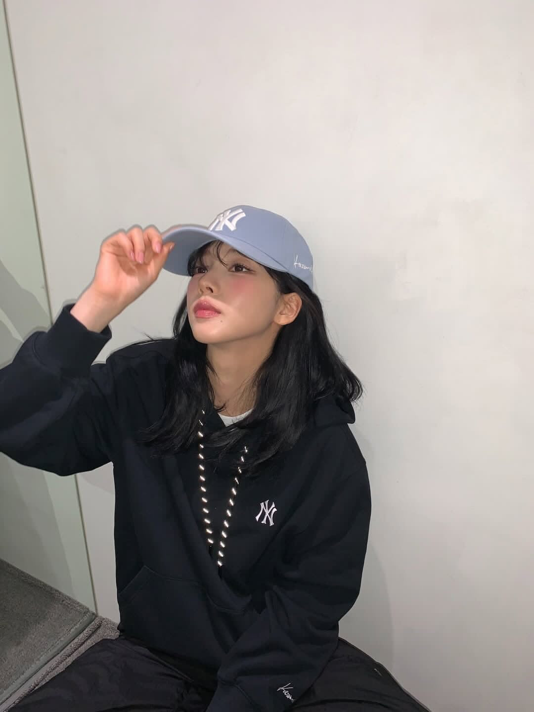 【KARINA x MLB】SIGNATURE BALL CAP NY