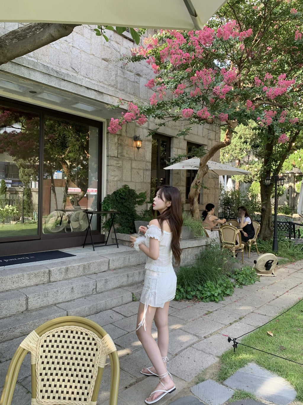 【🤍Summer Sweetheart】Punching Lap Skirt 