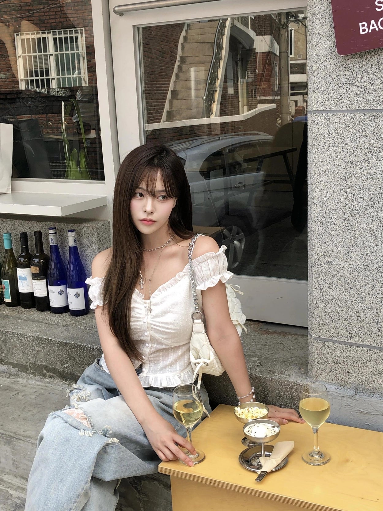 【☁️Romantic Early Summer】Liz Punching Blouse 