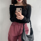 Opening Half Off Shoulder Top