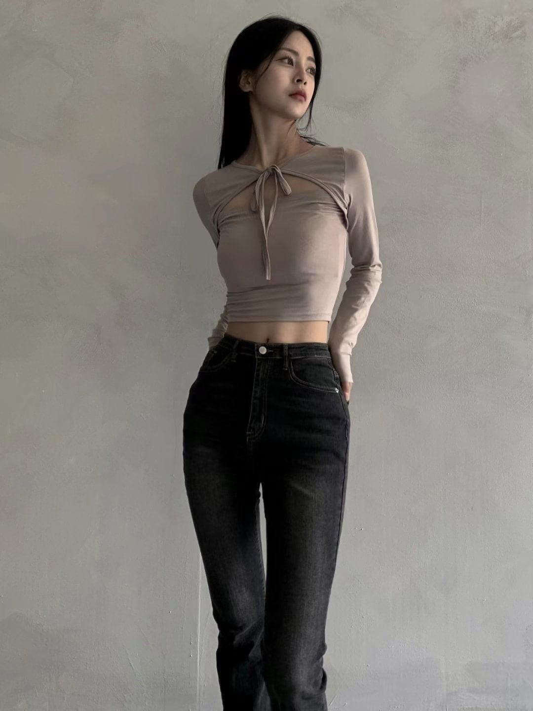 【🩶Korean Style Sexy】Ribbon Top 