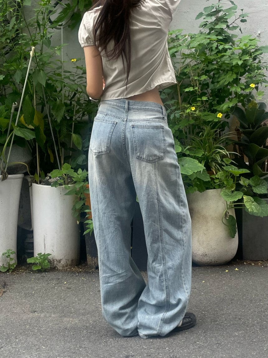 【Summer Fabric】Dear Wide Jeans