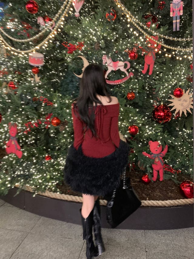 [Year-End Look Pick🥂] Off-Shoulder Dress