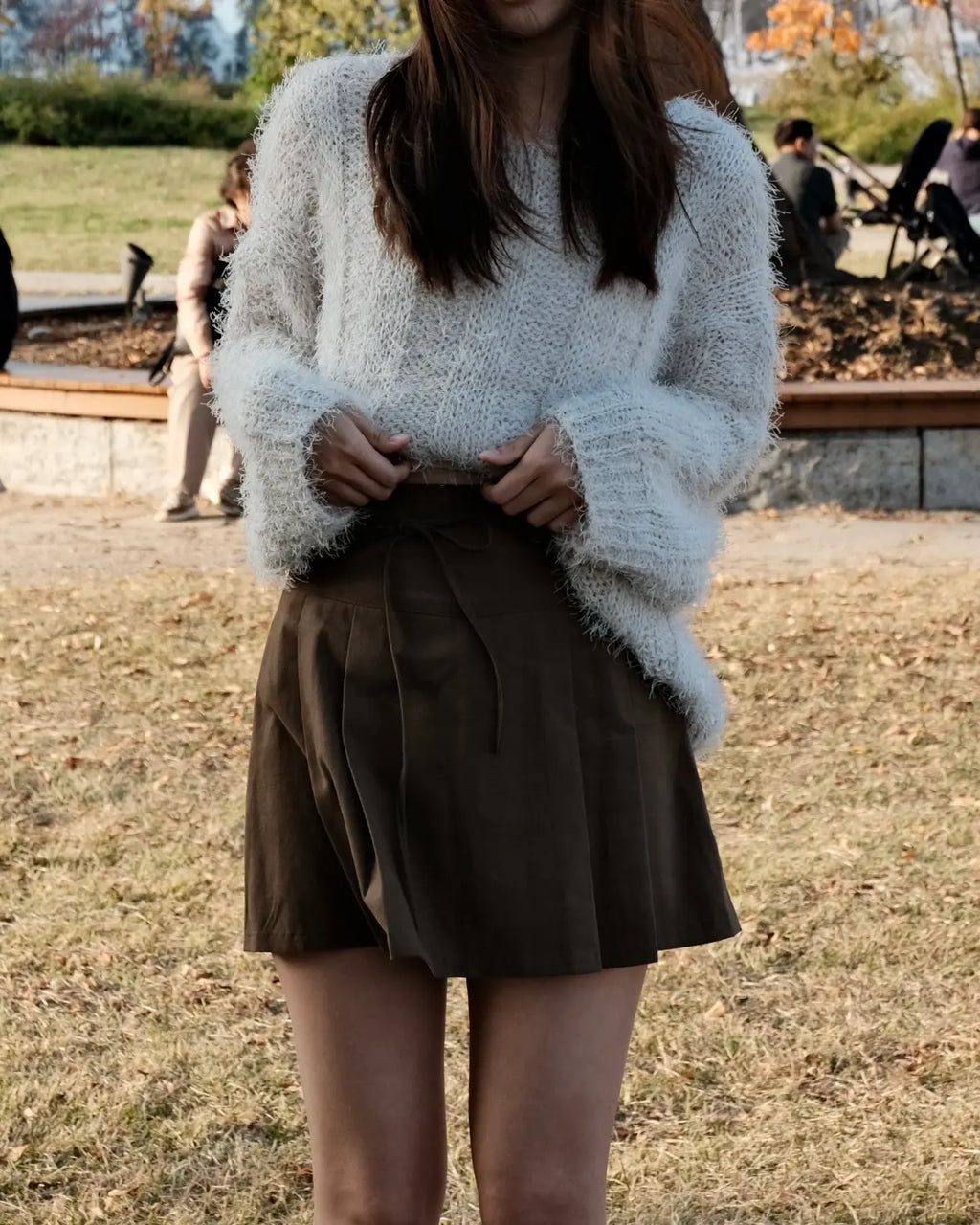 【🍁Autumnal Feelings】Ribbon Mini Skirt 