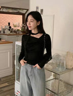 【🩰Ballet Core】Drape Shirring Tie Set