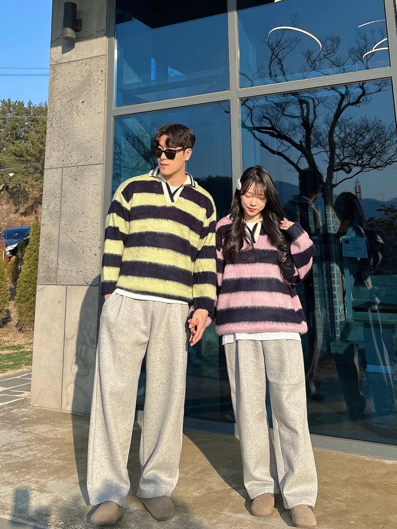 【🎅🏻情侶裝】Stripe Rugby Knitwear