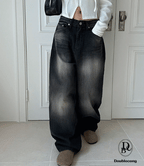 【🖤y2k vibe】Back Wide Jeans