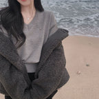 【🌷New Spring Arrivals】Label V-Neck Knit 