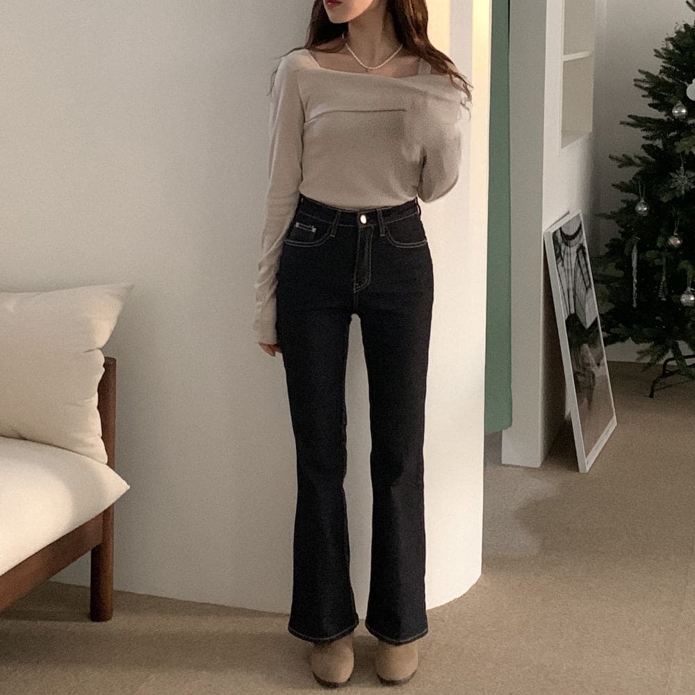 Opening Half Off Shoulder Top