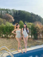 [Shop owner's personal favorite!] Halter Stripe Monokini 