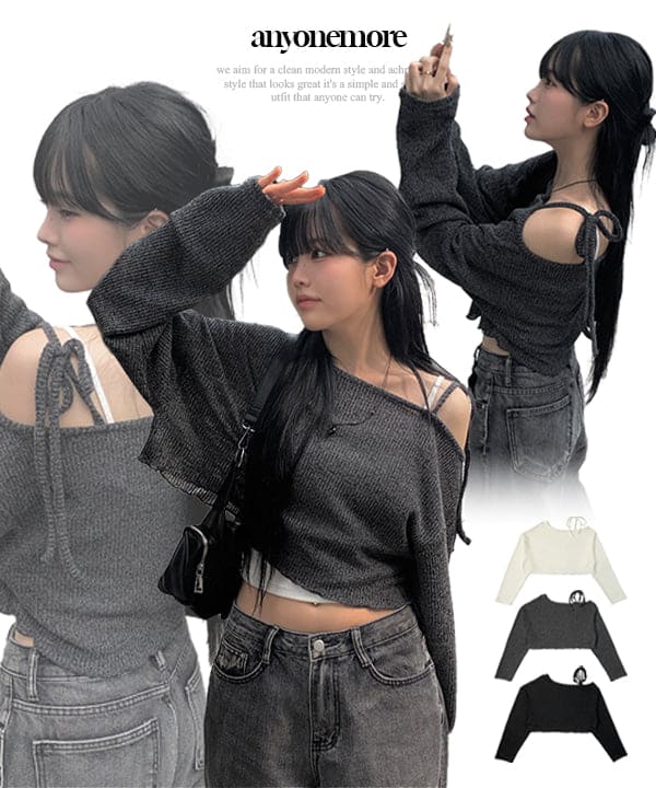 【🍂New products for autumn and winter】Rubid Flared Crop Knitwear 