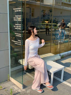 【y2k vibe】Unbalanced Loose Fit Knitwear 