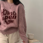 【Soft and Thick】How To Spell Love Knit 