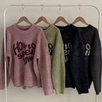【Soft and Thick】How To Spell Love Knit 