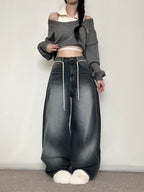 【Autumn/Winter ver.】String Balloon Wide Jeans 
