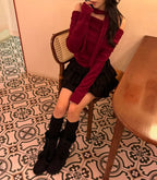 Breezy Off Shoulder Scarf Set 