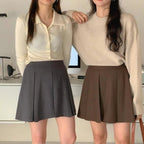 Thick pleated skirt for autumn and winter