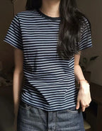 [Comfortable and Relaxed] Daily Stripe Tee