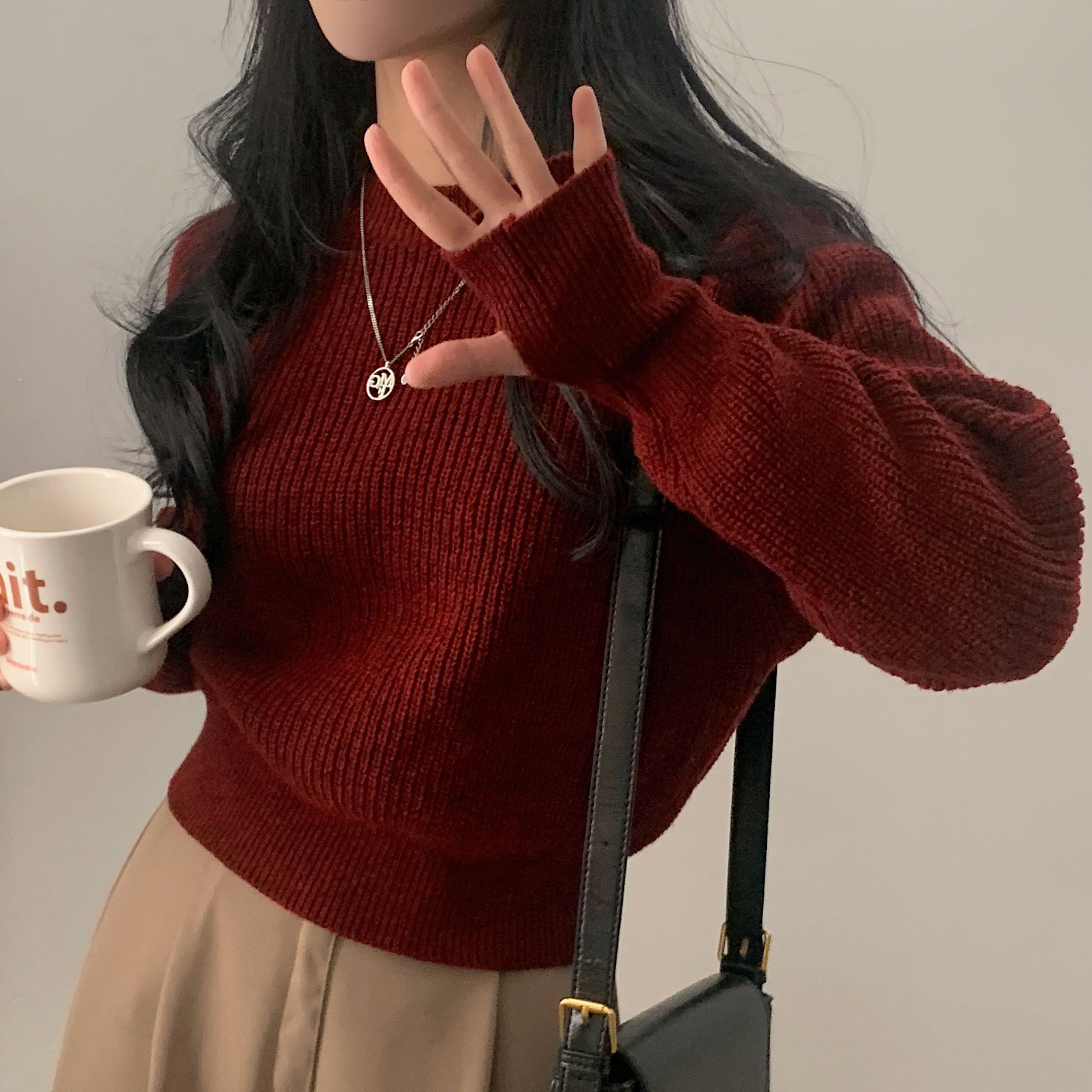 【🍷Christmas &amp; New Year PICK】Warmer Crop Knit 