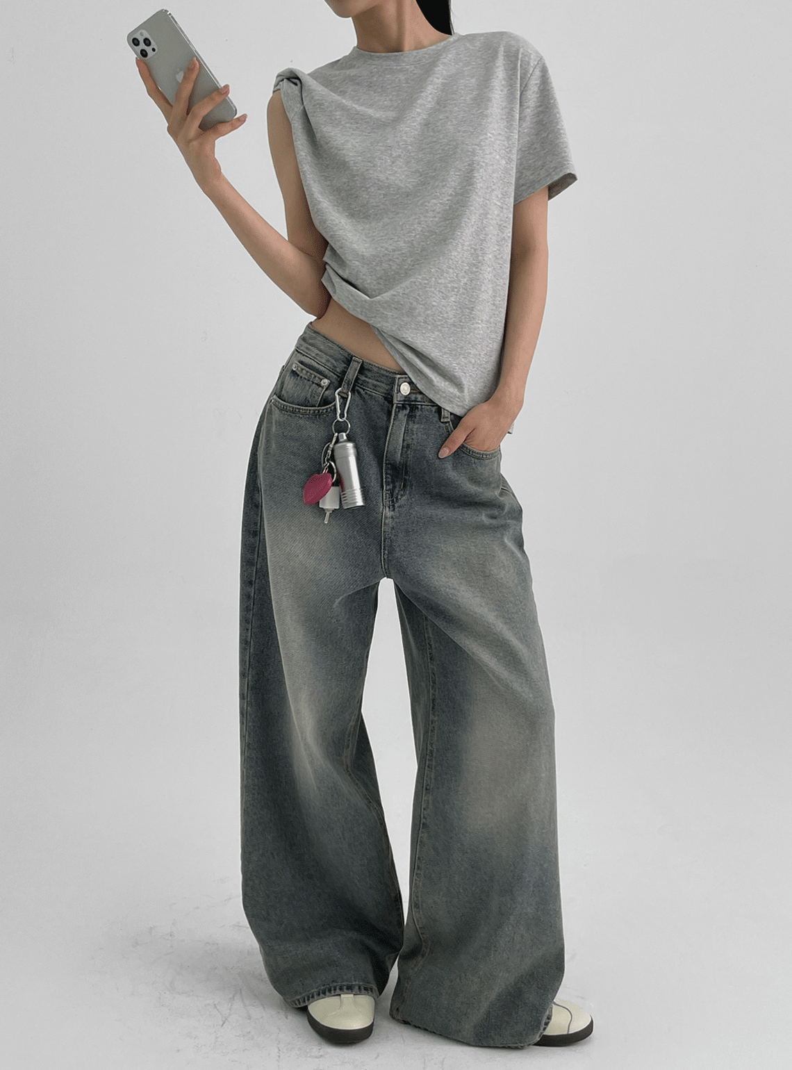 【Y2K Vibe】Cool Wide Jeans