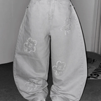 [God Pants Series] Flower Jeans 
