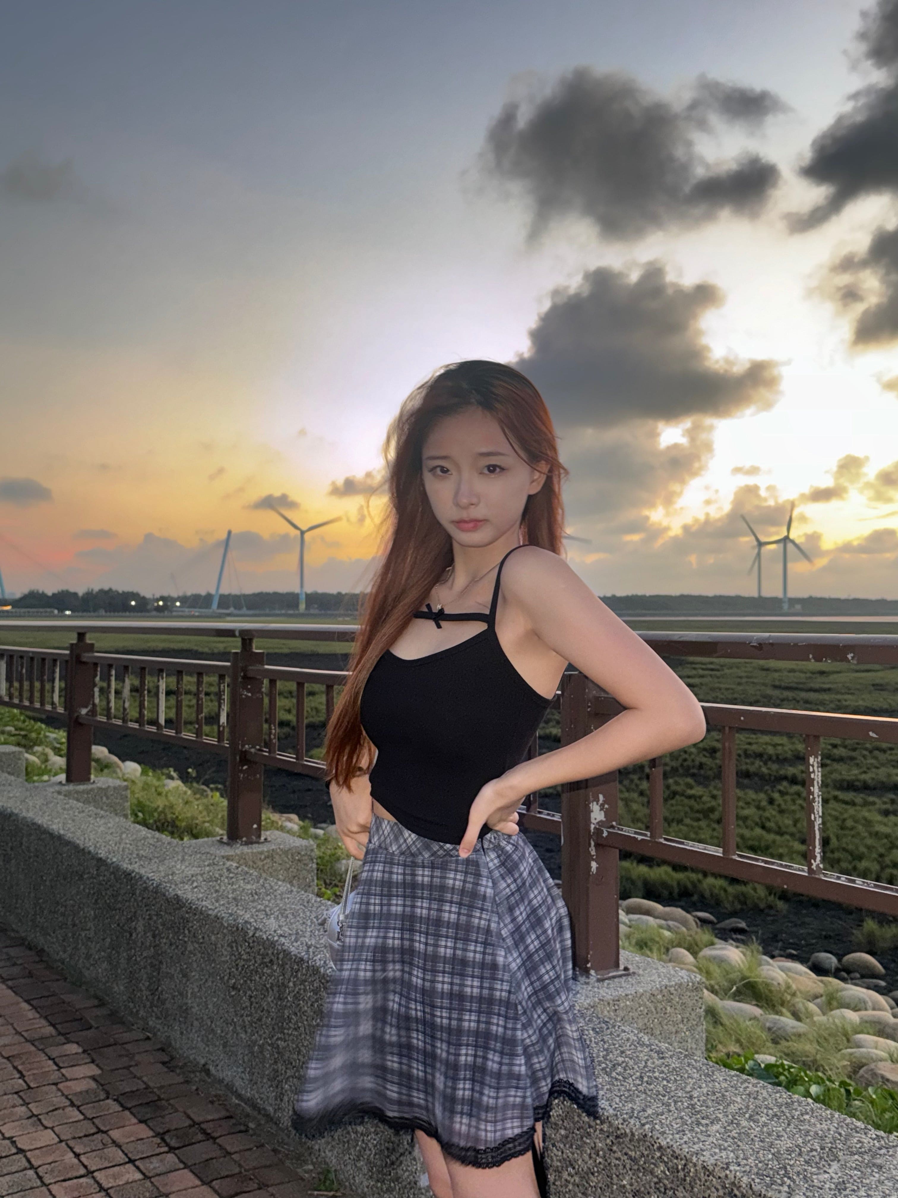 【🖤Sweet and alluring style】Ribbon Sleeveless 