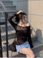 【y2k vibe】Unbalanced Loose Fit Knitwear 