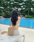 【Elegant and Sweet】Crochet Skirt Bikini 