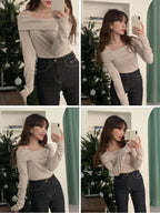 Opening Half Off Shoulder Top