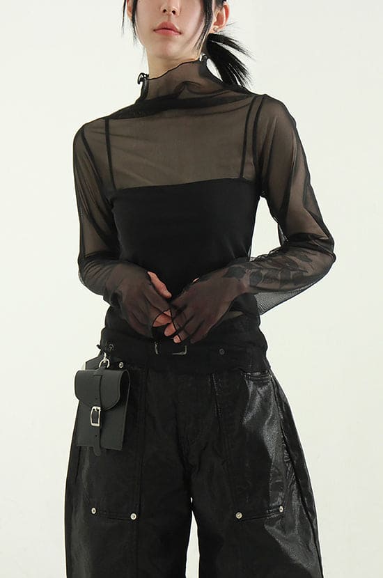 【🍂autumn new】Hand Warmer Mesh Top 