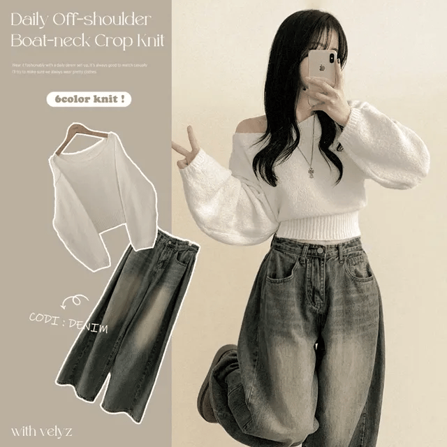 【🧧New Year Essential】Boat Neck Wool Knit 