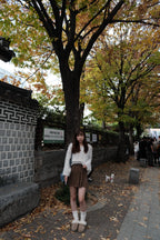 【🍁Autumnal Feelings】Ribbon Mini Skirt 